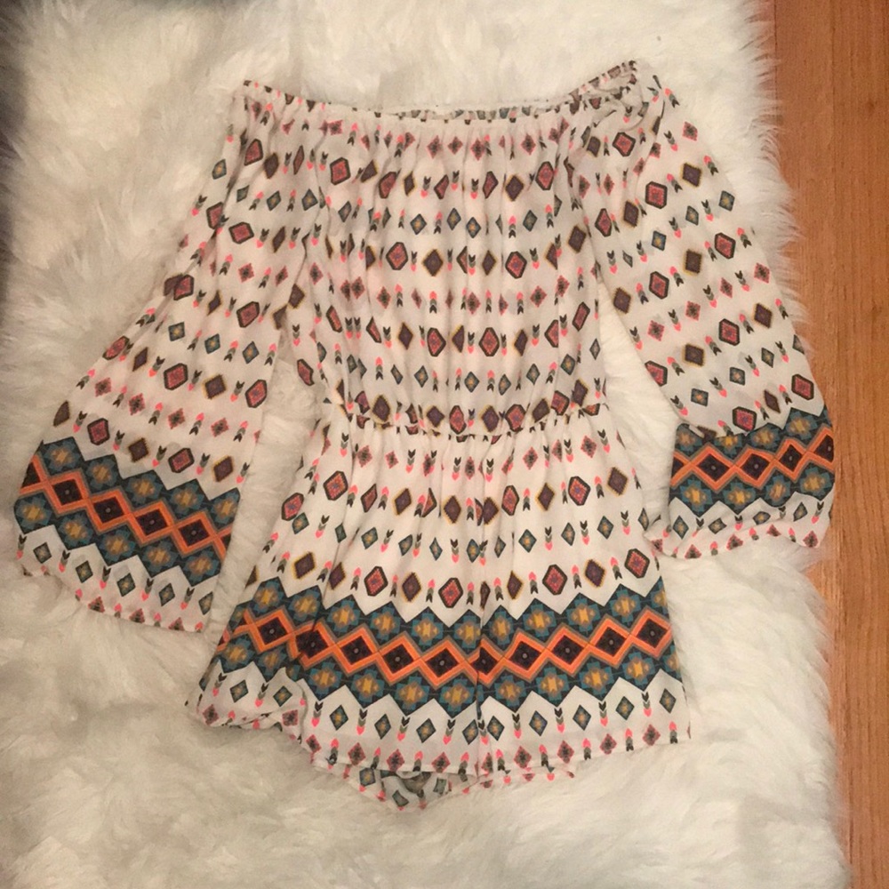 Off the shoulder romper